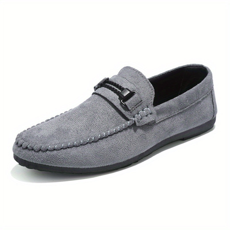Men's Horsebit Loafer Slip On Shoes Casual Non-slip Moc Toe Shoes