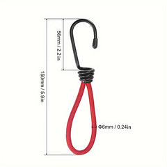 4pcs Heavy Duty Bungee Cord Hooks For Tarps Tents Canopy Boats