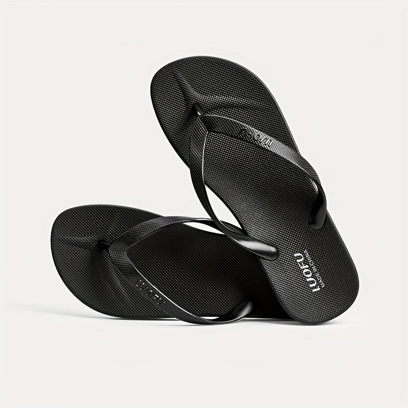 Men's Thong Sandals Non Slip Flip Flops for Indoor Outdoor Beach Shower