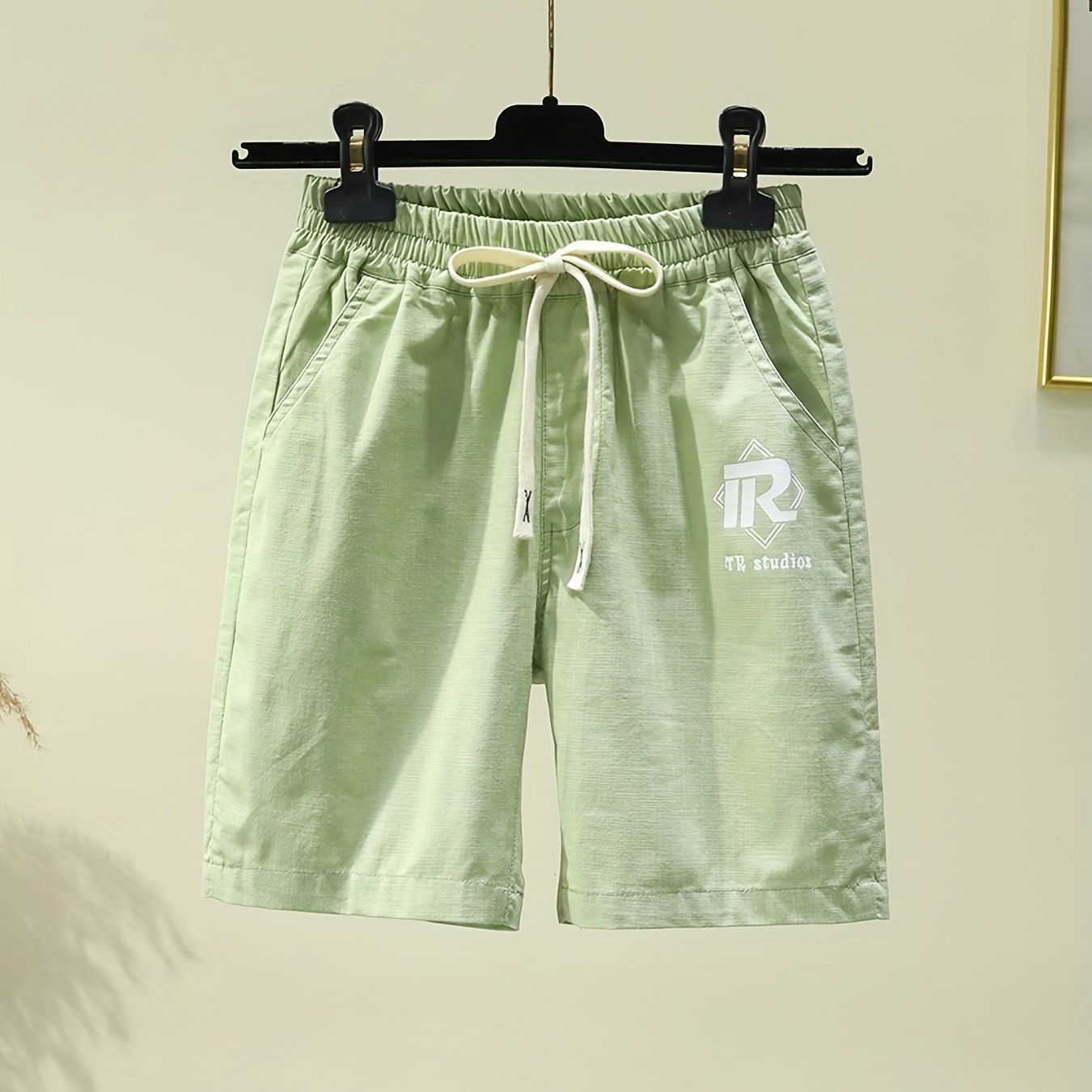 Boys Comfortable Letter Cotton Shorts