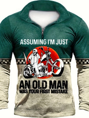 Pattern Men's Casual Comfy Long Sleeve Shirt for Autumn