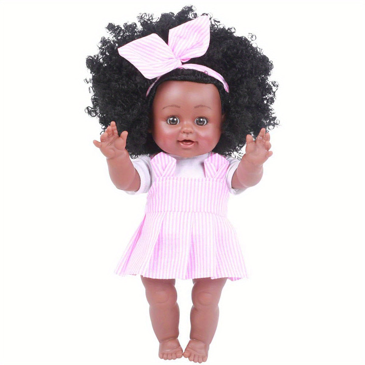 30 48 Cm Reborn Baby Dolls Silicone Lifelike African American Full Body Doll