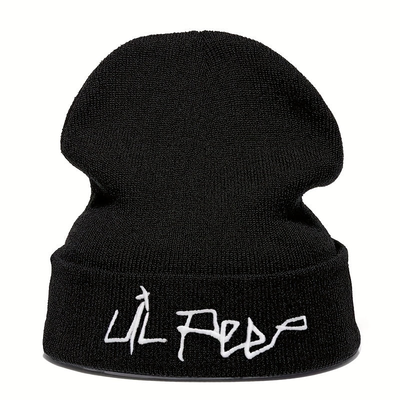Lil Peep Woolen Hat Embroidered Knitted Hat Autumn Winter Warm Pullover Hip Hop