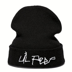 Lil Peep Woolen Hat Embroidered Knitted Hat Autumn Winter Warm Pullover Hip Hop