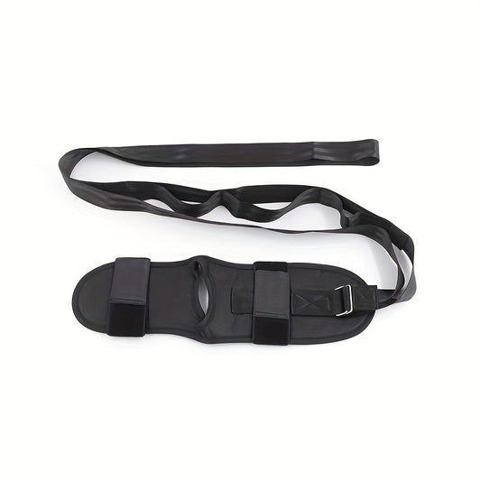 Yoga Stretching Band with Segmented Adjustment for Leg and Foot Stretching