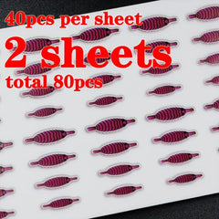 80pcs Realistic Gammarus Shrimp Back Lures in 4 Colors