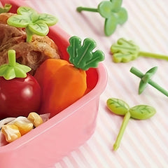8pcs Fruit Forks Toothpick Food Prod Leaves Plastic Decoration Small Salad
