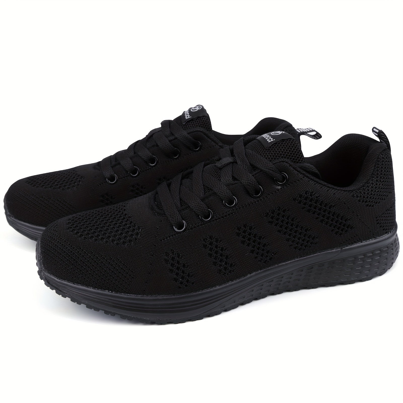 Women's Lightweight Gym Sneakers Breathable Lace up Running Shoes