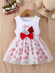 Baby Girls Casual Cartoon Mesh Skirt for Summer