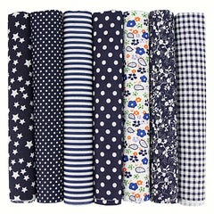 7pcs Patchwork Cloth Strips for DIY Hand Sewing Gift