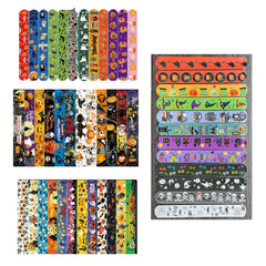 24PCS Halloween Slap Bracelets Spooky Party Wristbands Trick or Treat
