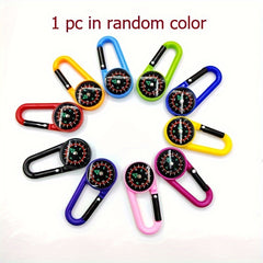 Portable Compass Buckle for Outdoor Camping Hiking Travel