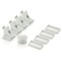 4 Pack Magnetic Cabinet Locks Easy Install Key Holders