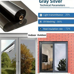 Summer Heat Control Window Film One Way Privacy Mirror Reflective UV Protection