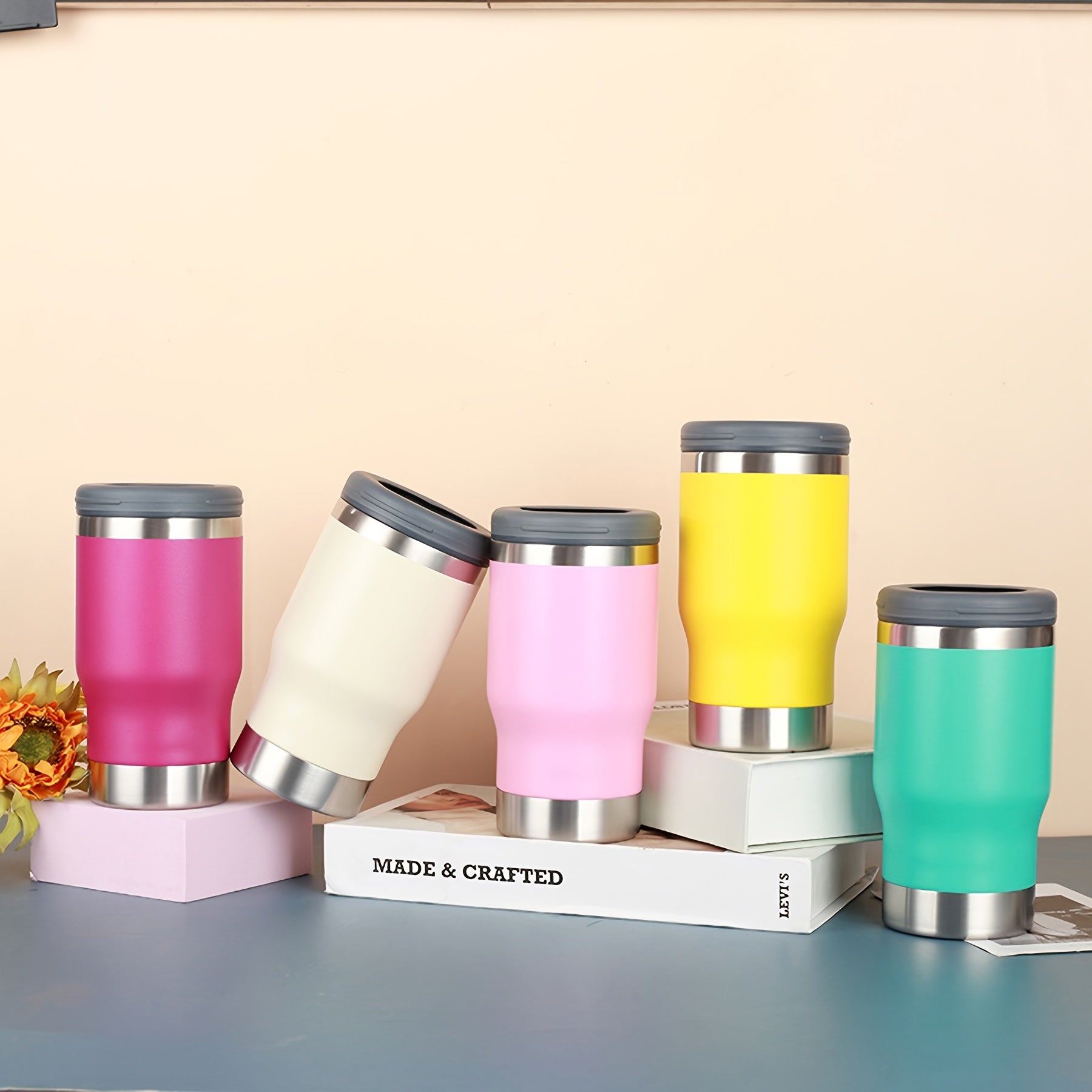 304 Stainless Steel Cooling Jar 14oz Vacuum Water Bottle Tumbler