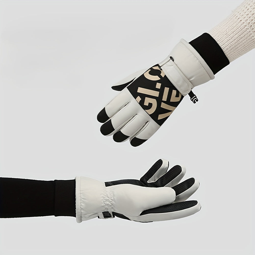 Unisex Skiing Gloves Keep Warm Winter Autumn Outdoor Cycling Waterproof