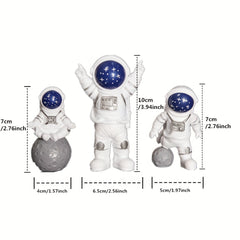 3pcs Astronaut Desktop Decorations Set