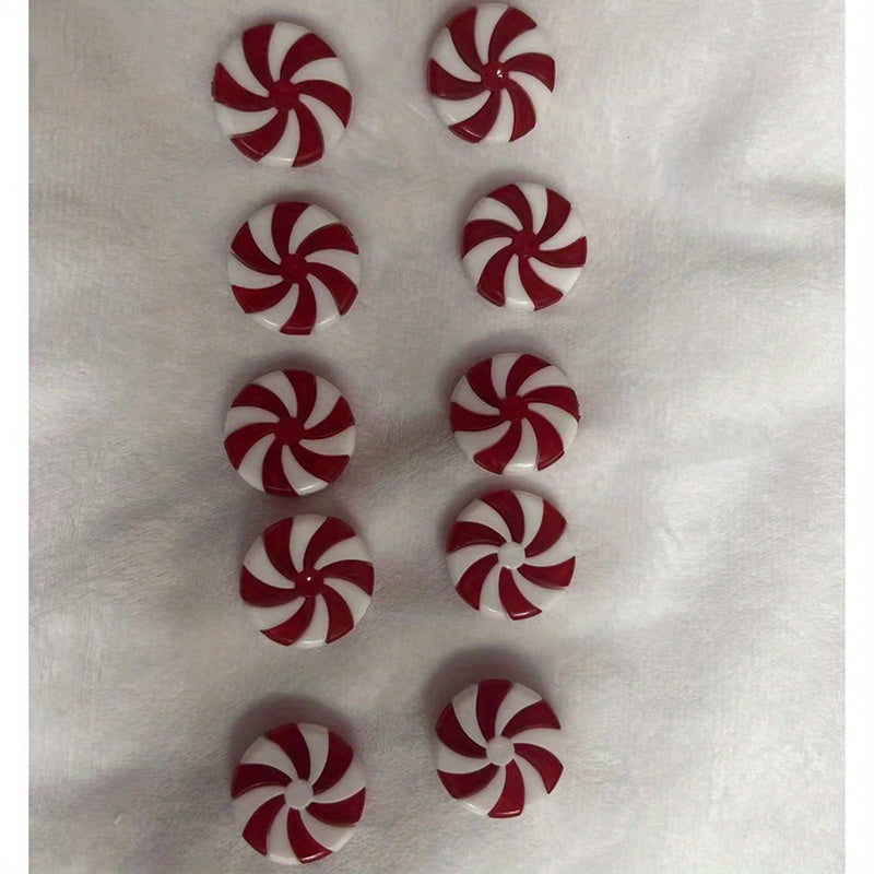 10PCS Candy Cane Xmas Ornaments Mint Candy Cane Christmas Tree Decoration