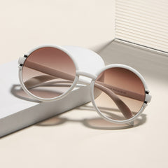 Men's Retro Round Frame Sunglasses
