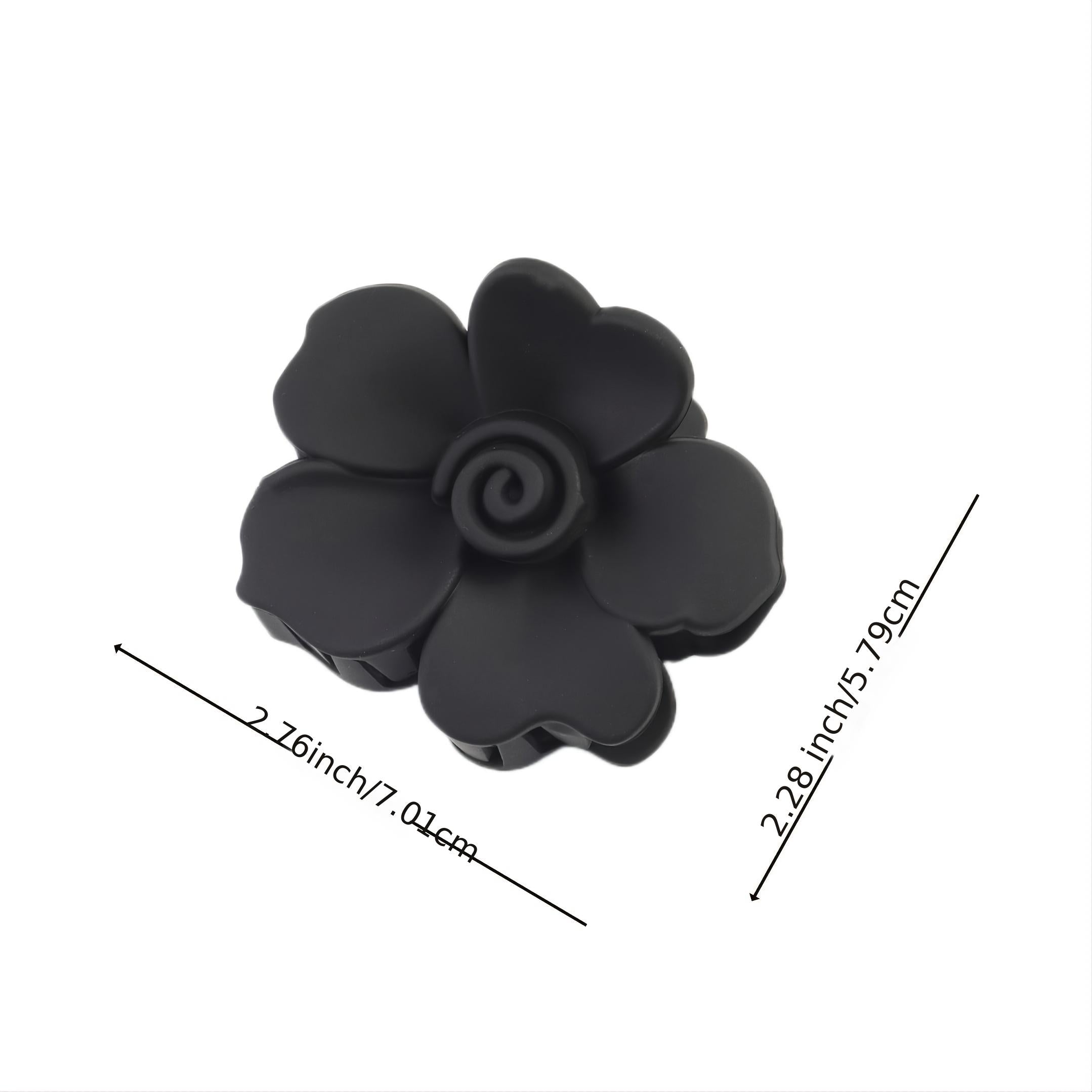 Matte Flower Hair Claw Large Hair Jaw Clips For Women Girls