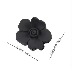 Matte Flower Hair Claw Large Hair Jaw Clips For Women Girls