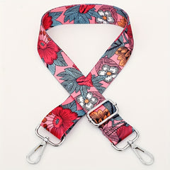 Floral Pattern Shoulder Strap - Wide Bag Strap Replacement