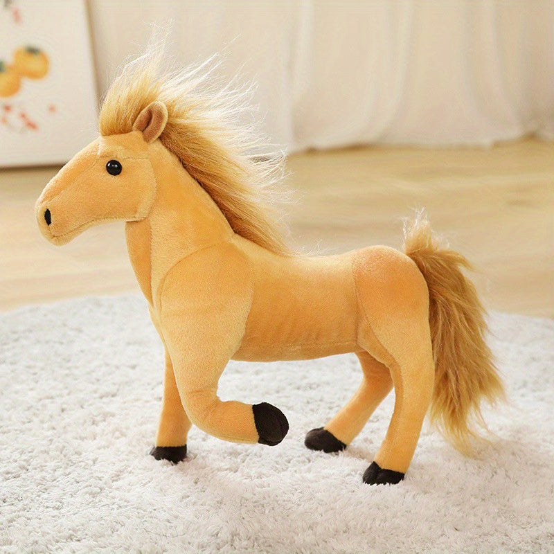 Plush Pony Doll Simulation Animal Plush Toy Great Gift Idea