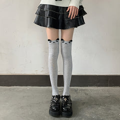 3 Pairs Cartoon Thigh High Socks Over The Knee Socks Women's Stockings