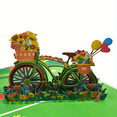 3D Popup Card w/ Note & Envelope - Birthday Mother's Father's Graduation