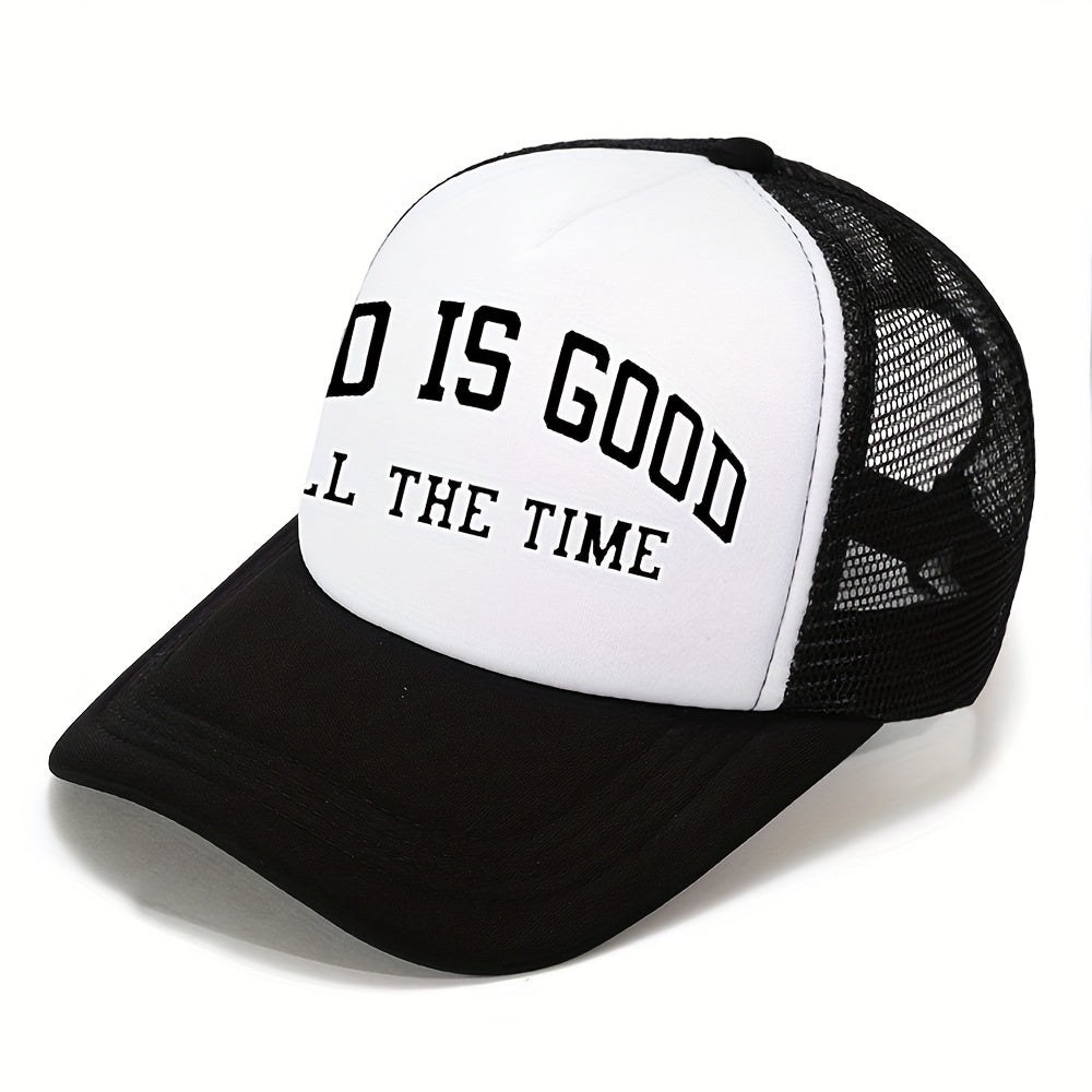 Unisex Sunshade Baseball Cap w/ Letter Embroidery, Adjustab...