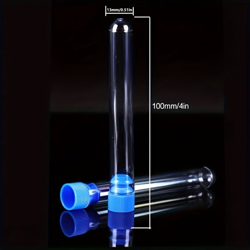 50pcs Disposable Plastic Test Tubes for Experiment Research
