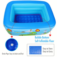 Rectangular Inflatable Swimming Pool for Family Lounge