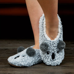 Women's Koala Slippers Plush Lined Casual Shoes