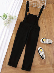 Girls Cotton Casual Overall Long Jumpsuit