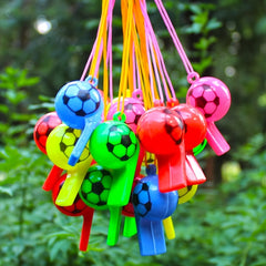 1pc 4 10pcs Football Whistle Plastic Smiley Whistle Referee Whistle