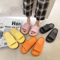 Women's Soft Open Toe Pillow Slides Indoor/Outdoor Non Slip Shoes