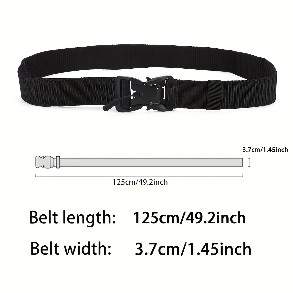 Quick Release Magnetic Buckle Nylon Tactical Belt