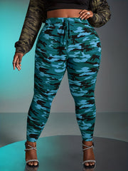 Camo Print High Waisted Yoga Leggings