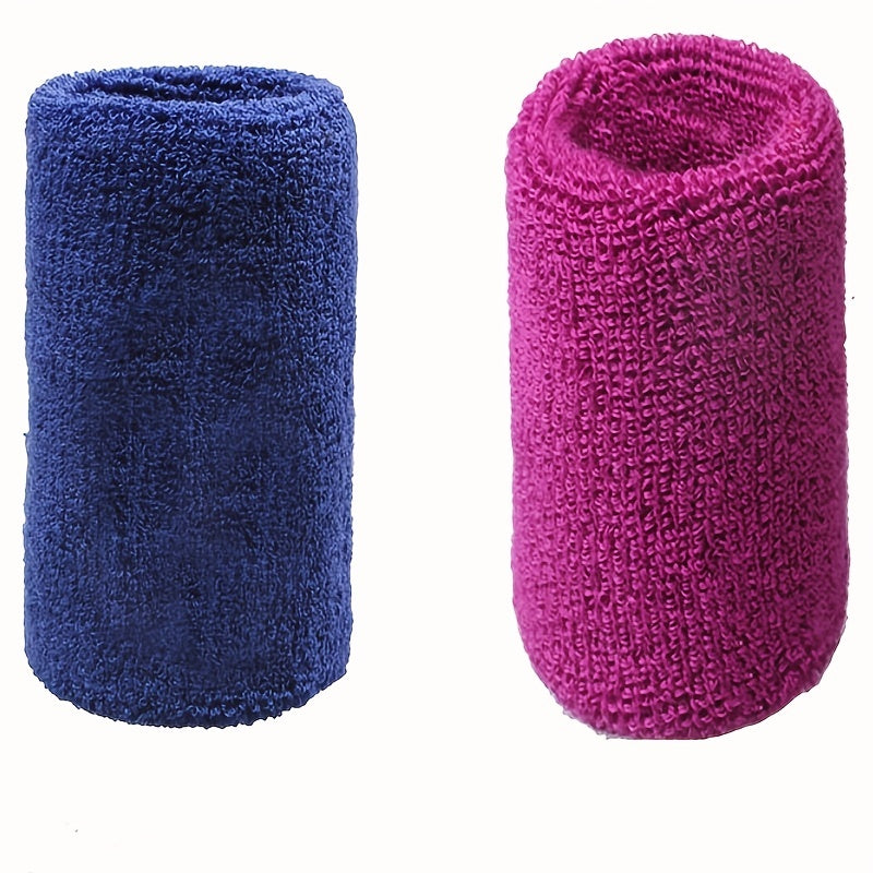 Unisex Sports Terylene Wristband - Sweat Absorbing