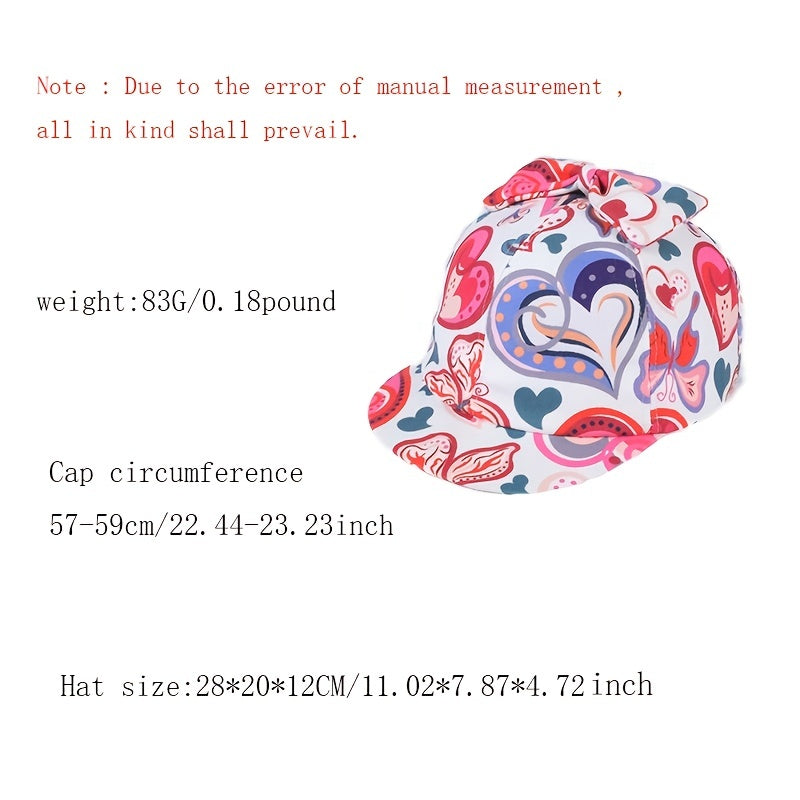 Pink Love Embroidered 3D Bow Baseball Cap Women's Dad Hat