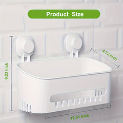 Suction Cup Shower Caddy No Drilling Removable Shower Shelf