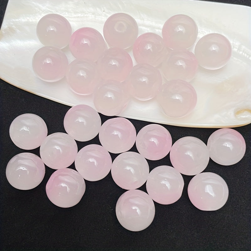 50pcs Colorful Glass Beads Loose Beads Necklace DIY Accessories