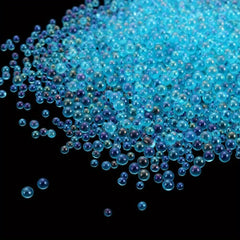 UV Glass Bubble Beads Pack 0.4-3mm Mixed Water Droplet Shape for DIY Jewelry