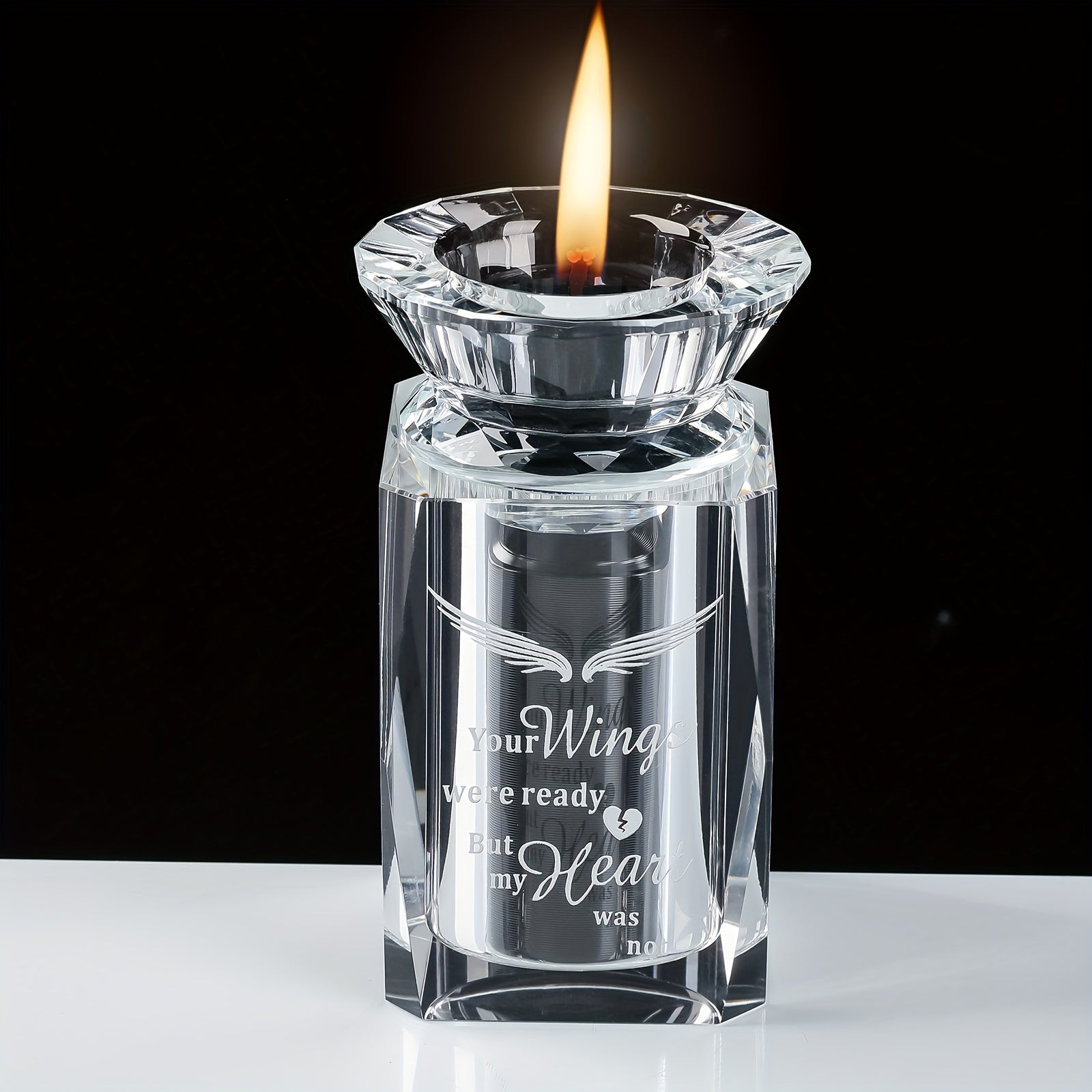 Small Urn Angel Wings Urns Crystal Ashes Human Pet Dogs Cats