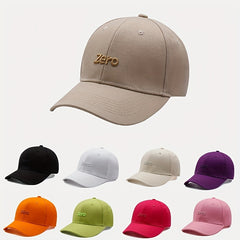 Zero Embroidery Baseball Cap Unisex Dad Hat Outdoor Sun Hat