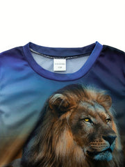 Kids Lion Graphic T Shirt Quick Dry