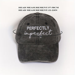 Embroidery Baseball Cap Gray Washed Distressed Dad Hats Adjustable Sun Hats