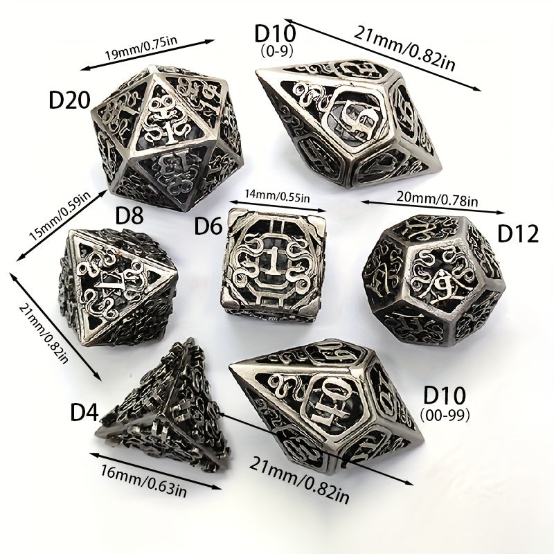 7pcs Hollow Snake Dice for Board Game
