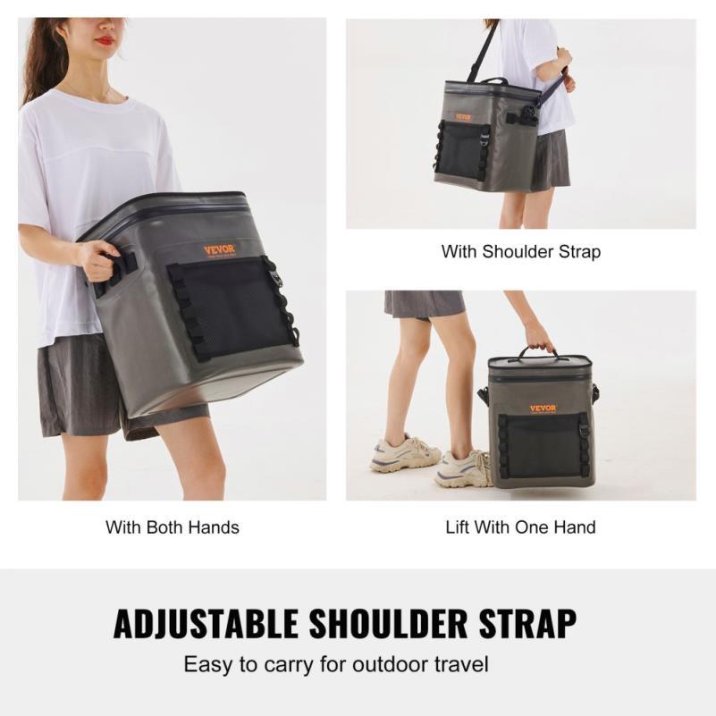 30-Can Portable Leakproof Cooler Bag for Camping and Beach