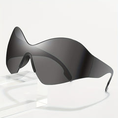 Y2K Future Style Sunglasses XL Frame Unisex Outdoor Eyewear